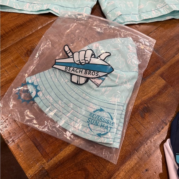 Kids Swim Set - Navy and Aqua includes Hat - Picture 4 of 8